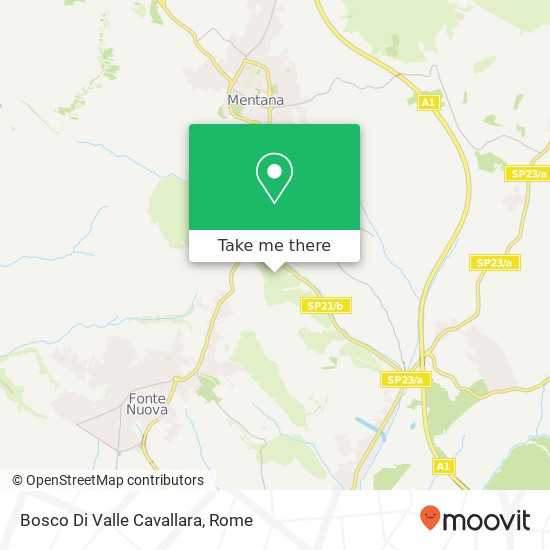 Bosco Di Valle Cavallara map