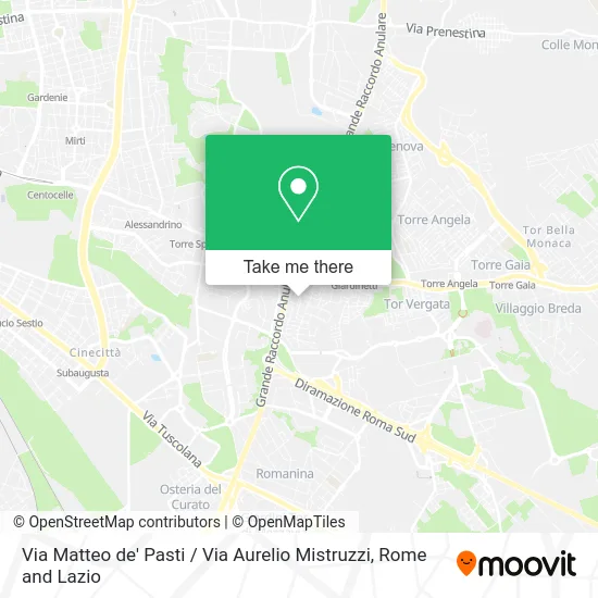 Matteo de' Pasti Street / Aurelio Mistruzzi Street map