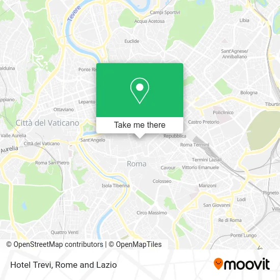 Trevi Hotel map