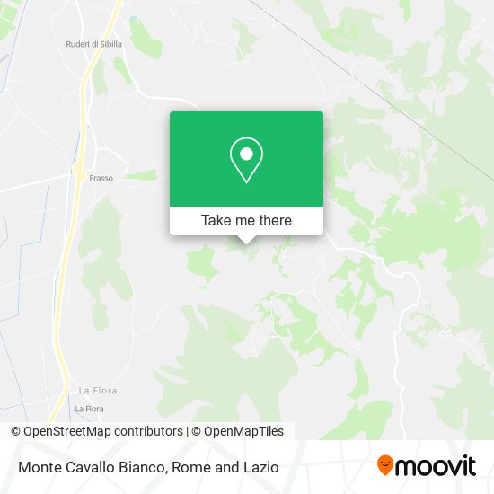 Monte Cavallo Bianco map