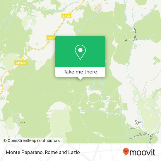 Monte Paparano map