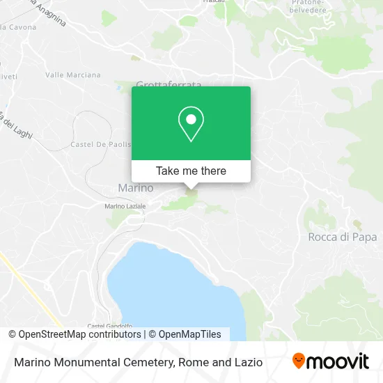 Marino Monumental Cemetery map