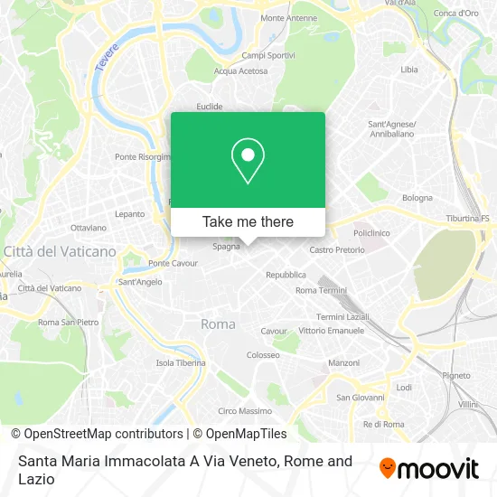 Santa Maria Immacolata Church at Via Veneto map