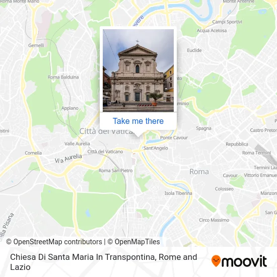 Church of Saint Mary in Transpontina map