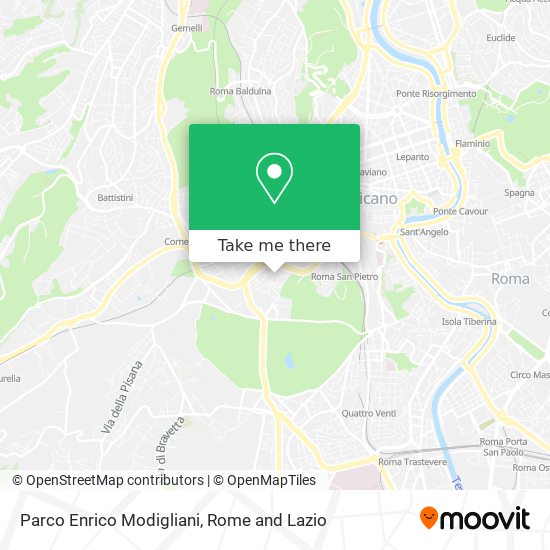 Parco Enrico Modigliani map