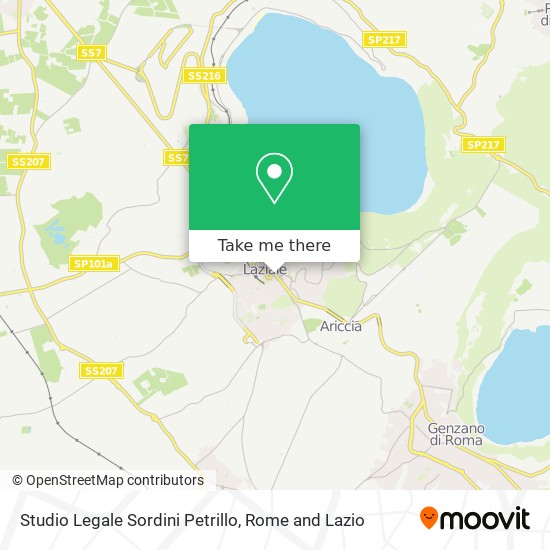 Studio Legale Sordini Petrillo map