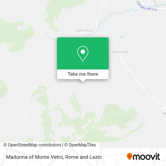 Madonna of Monte Vetro map