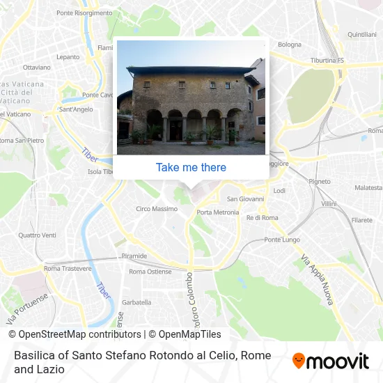 Basilica of Santo Stefano Rotondo al Celio map