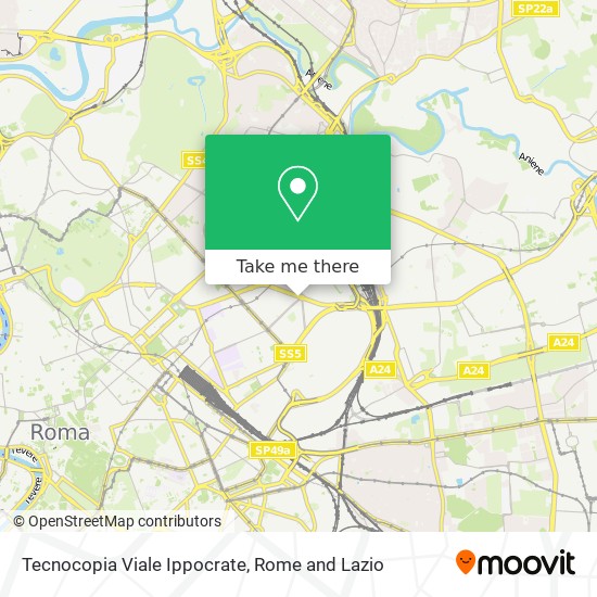 Tecnocopia Viale Ippocrate map