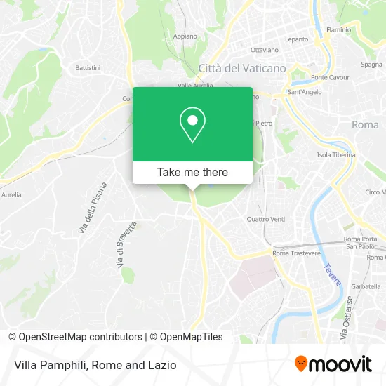 Villa Pamphili map