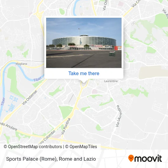Sports Palace (Rome) map