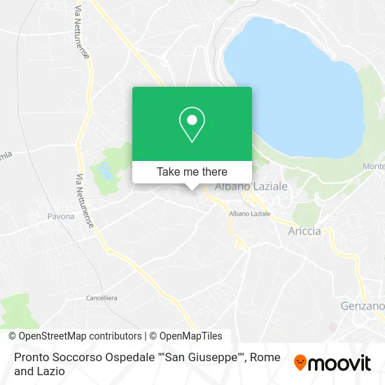 Emergency Room Hospital "San Giuseppe" map