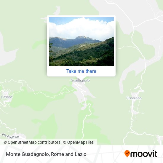 Monte Guadagnolo map