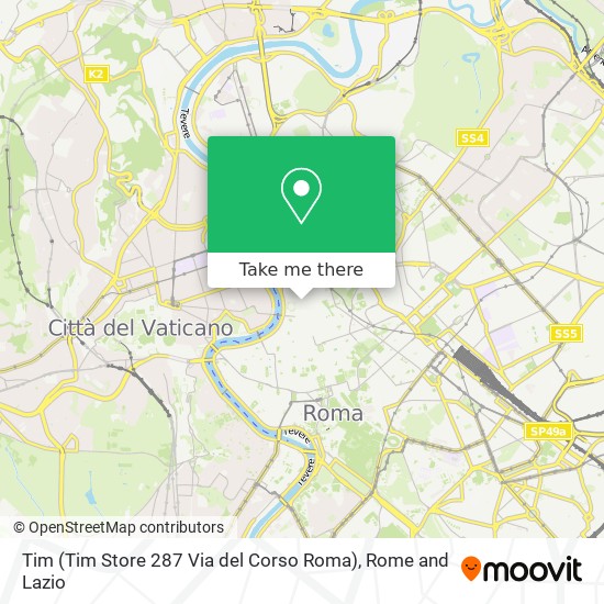 Tim (Tim Store 287 Via del Corso Roma) map