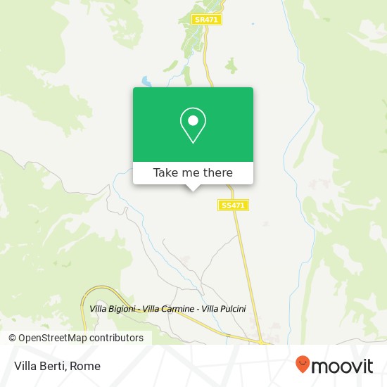 Villa Berti map