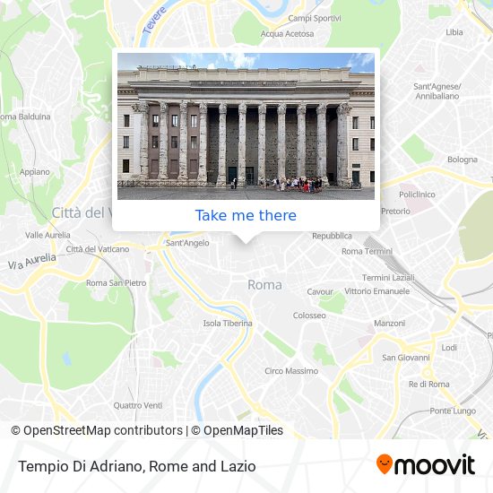 Tempio Di Adriano map