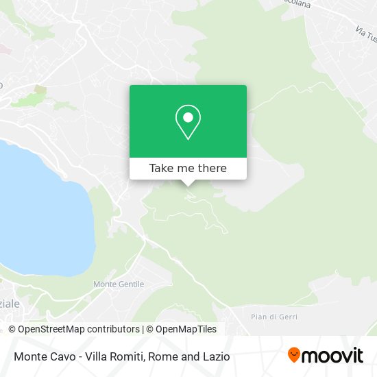 Monte Cavo - Villa Romiti map