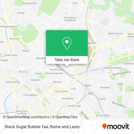 Black Sugar Bubble Tea map