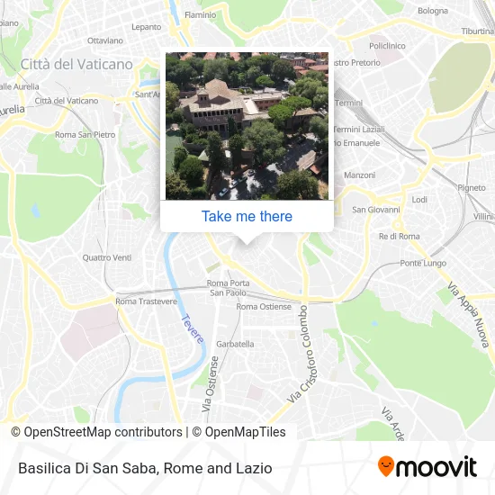 Basilica of San Saba map