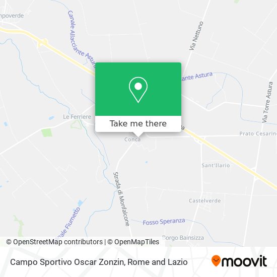 Campo Sportivo Oscar Zonzin map