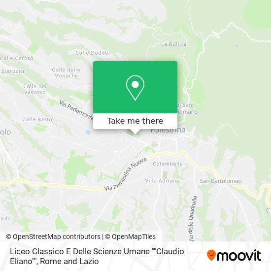 Liceo Classico E Delle Scienze Umane ""Claudio Eliano"" map