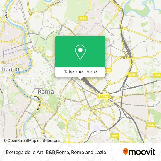 Bottega delle Arti B&B,Roma map