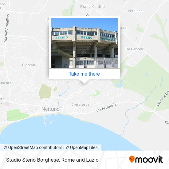 Steno Borghese Stadium map