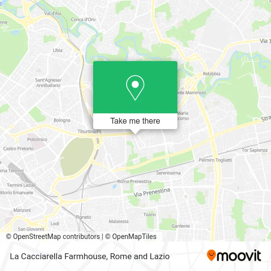 La Cacciarella Farmhouse map