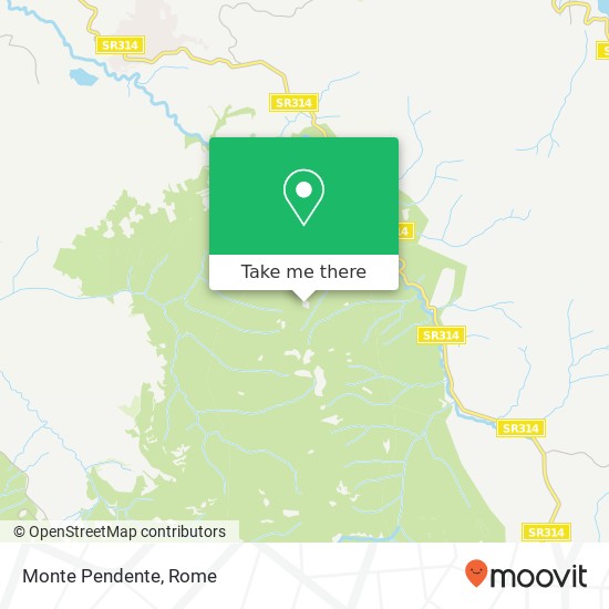 Monte Pendente map