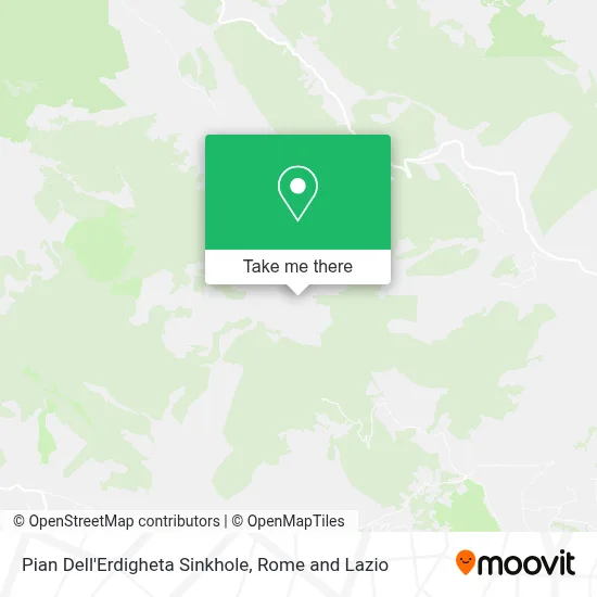 Pian Dell'Erdigheta Sinkhole map