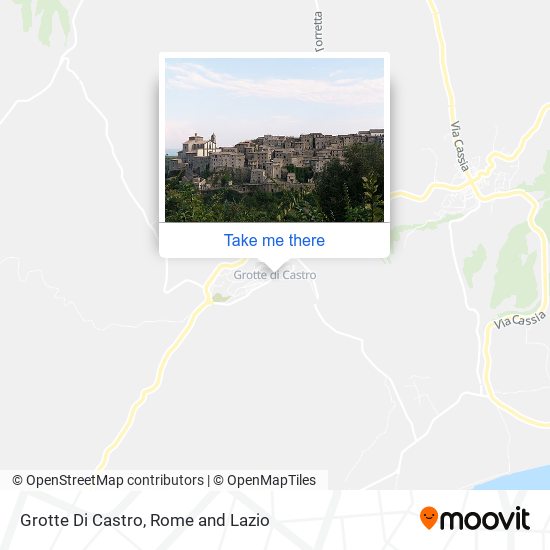 Grotte Di Castro map