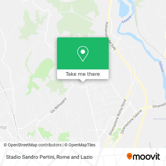 Stadio Sandro Pertini map
