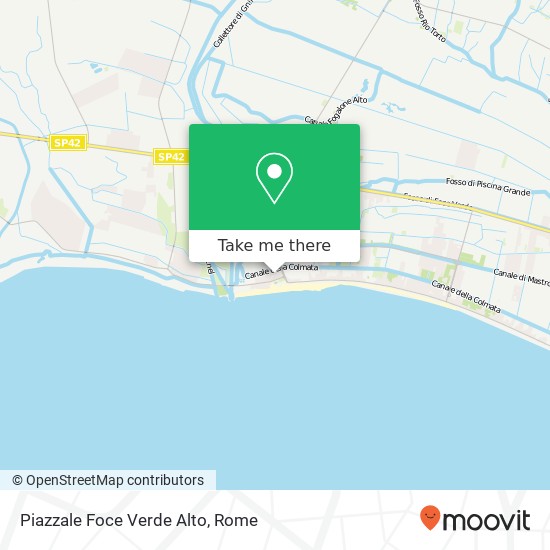 Piazzale Foce Verde Alto map