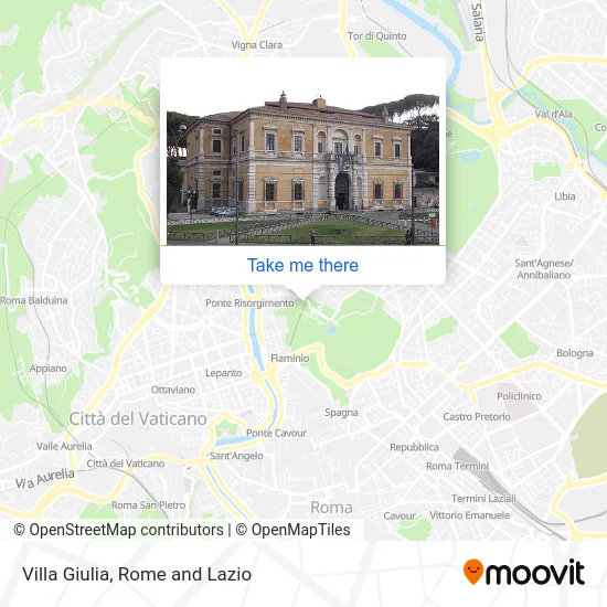 Villa Giulia map