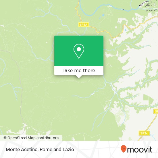Monte Acetino map