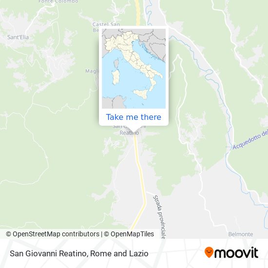 San Giovanni Reatino map