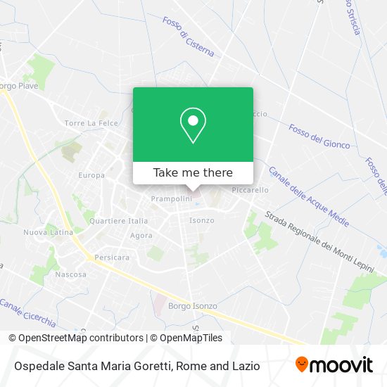 Ospedale Santa Maria Goretti map