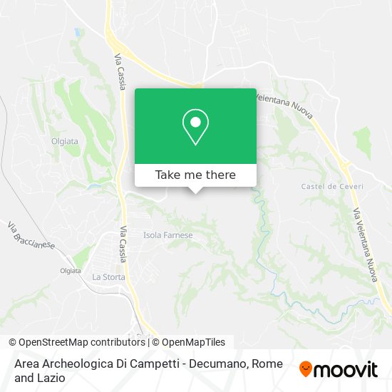Area Archeologica Di Campetti - Decumano map