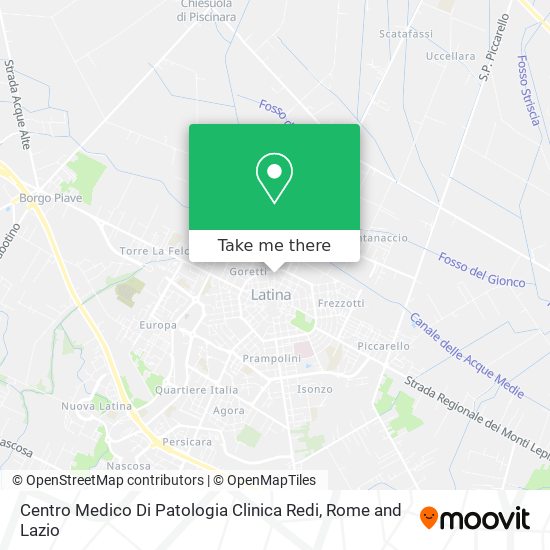 Centro Medico Di Patologia Clinica Redi map