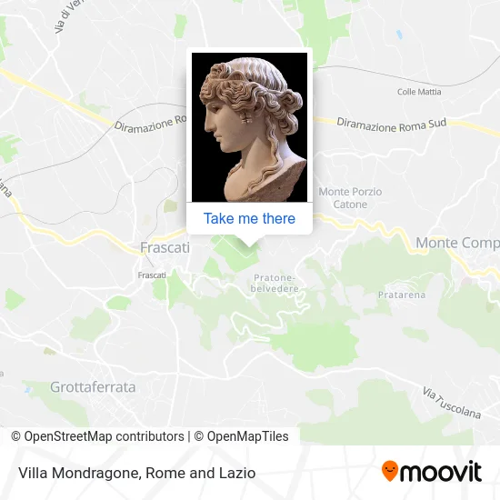 Villa Mondragone map