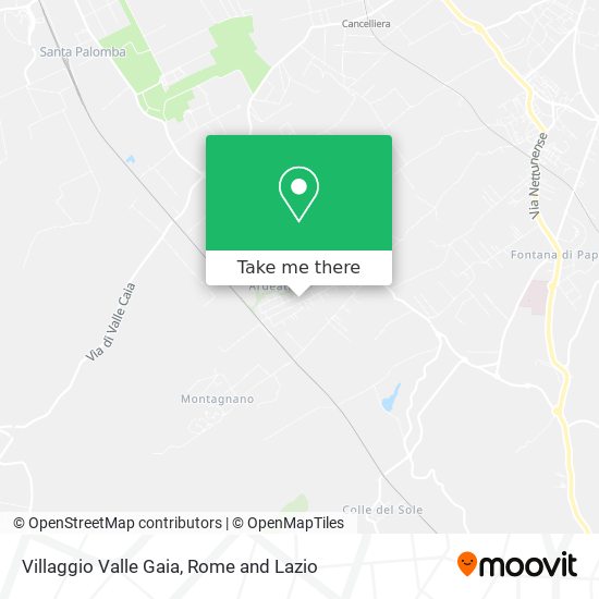 Villaggio Valle Gaia map