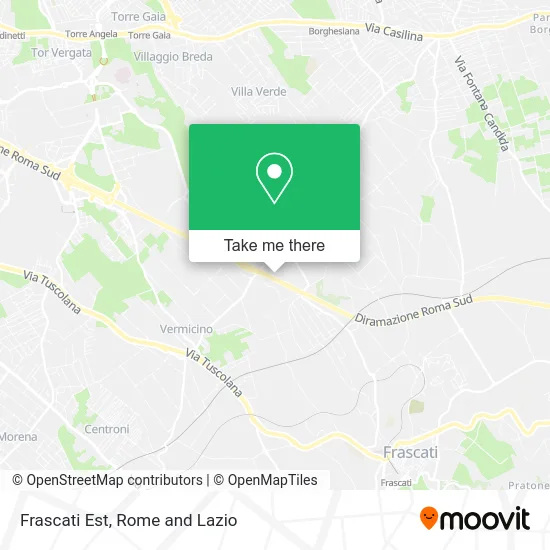 Frascati East map