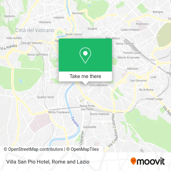 Villa San Pio Hotel map
