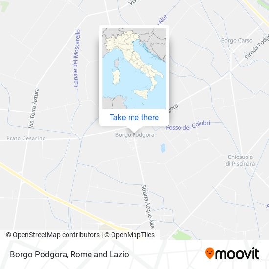 Borgo Podgora map