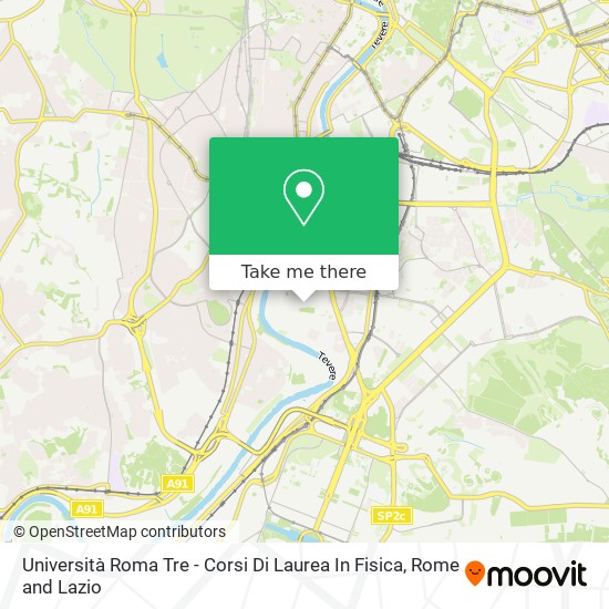 Università Roma Tre - Corsi Di Laurea In Fisica map