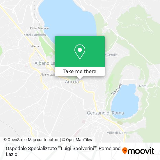 Ospedale Specializzato ""Luigi Spolverini"" map