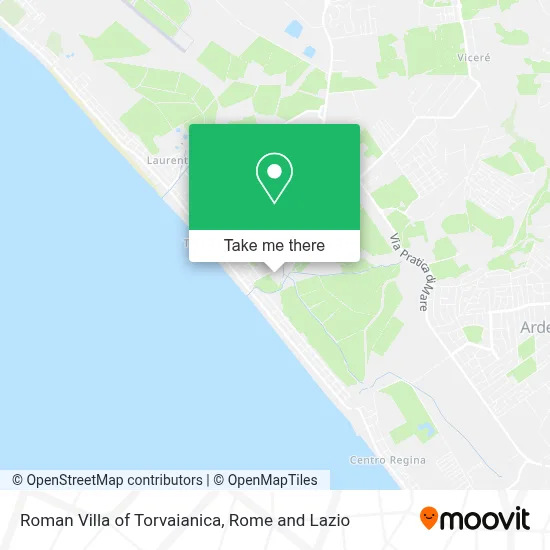 Roman Villa of Torvaianica map