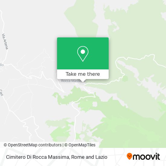 Cimitero Di Rocca Massima map