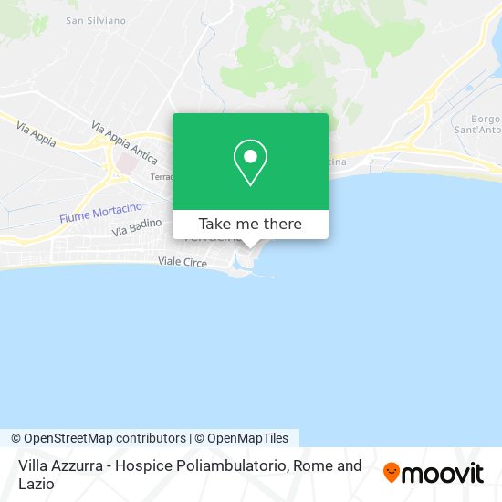 Villa Azzurra - Hospice Poliambulatorio map