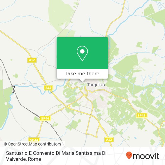 Santuario E Convento Di Maria Santissima Di Valverde map